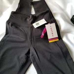 Soybu leggings black XS‎ high rise NWT